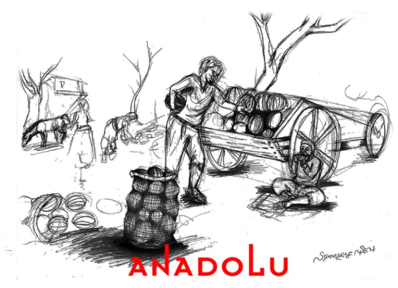 Karakalem İmgesel Meyve Taşıyan Adam Çizimi Adana Karakalem İmgesel Meyve Taşıyan Adam Çizimi Adana Karakalem İmgesel Meyve Taşıyan Adam Çizimi Adana