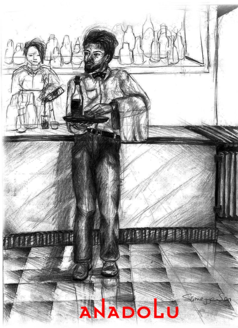 Karakalem Garson Çizim Örneği Adana Karakalem Garson Çizim Örneği Adana Karakalem Garson Çizim Örneği Adana